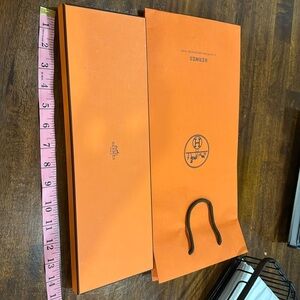 Hermes scarf box w/ bag